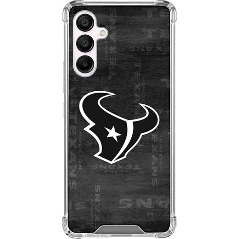 NFL Houston Texans Black & White Galaxy A16 5G Clear Case