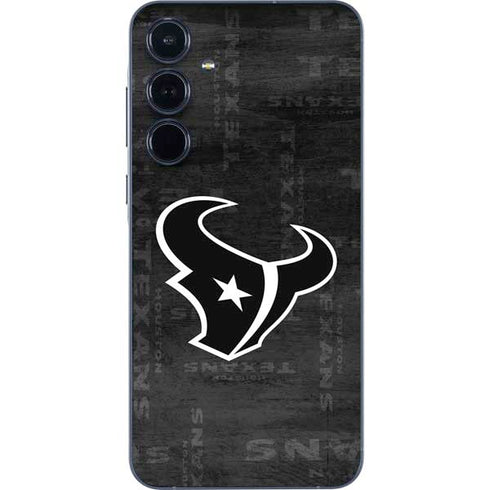 NFL Houston Texans Black & White Galaxy A35 5G Skin