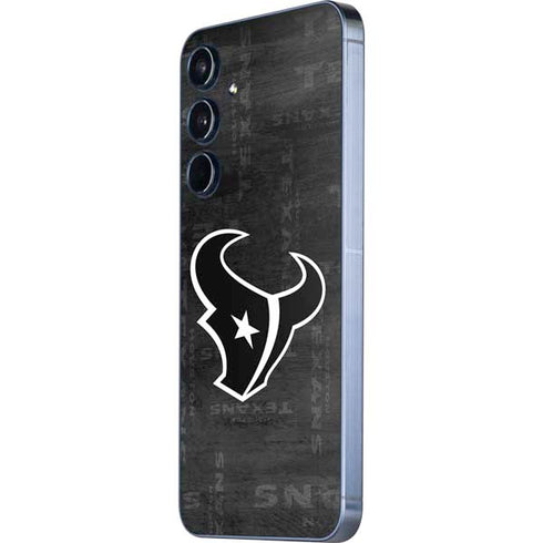 NFL Houston Texans Black & White Galaxy A35 5G Skin
