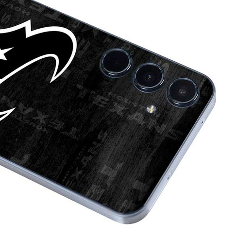 NFL Houston Texans Black & White Galaxy A36 5G Skin