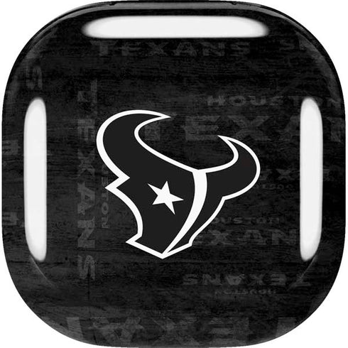 NFL Houston Texans Black & White Galaxy Buds Live Skin