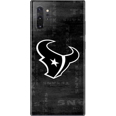 NFL Houston Texans Black & White Galaxy Note 10 Plus Skin