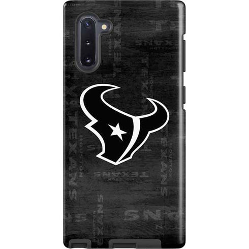 NFL Houston Texans Black & White Galaxy Cases