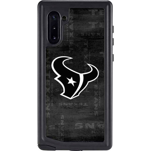 NFL Houston Texans Black & White Galaxy Cases