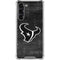 NFL Houston Texans Black & White Galaxy S24 FE Clear Case