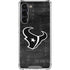 NFL Houston Texans Black & White Galaxy S24 FE Clear Case