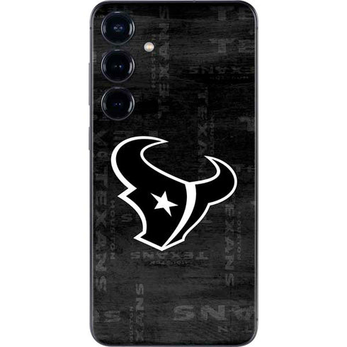 NFL Houston Texans Black & White Galaxy S24 Plus Skin