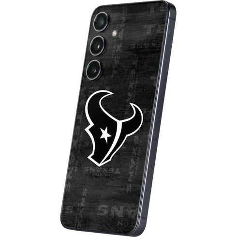 NFL Houston Texans Black & White Galaxy S25 Plus Skin