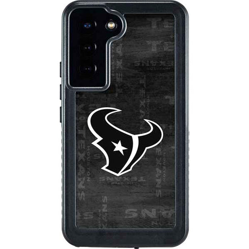 NFL Houston Texans Black & White Galaxy S24 Plus Waterproof Case