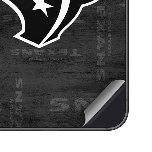 NFL Houston Texans Black & White Galaxy S25 Skin