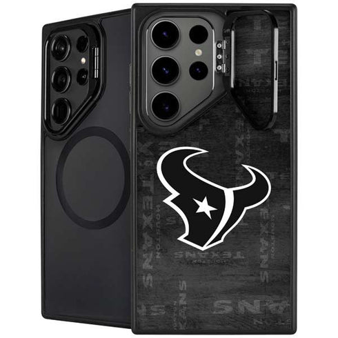 NFL Houston Texans Black & White Galaxy S24 Ultra Kickstand Case
