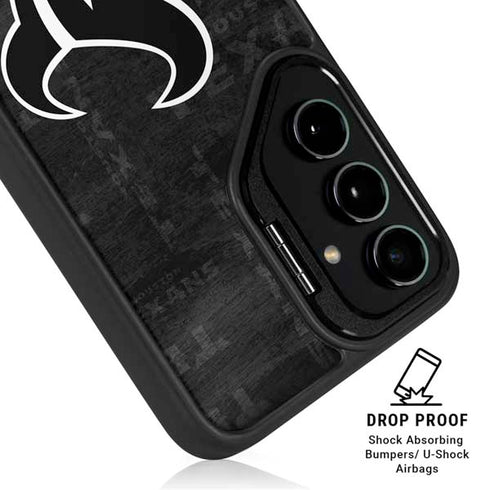 NFL Houston Texans Black & White Galaxy S25 Ultra Kickstand Case