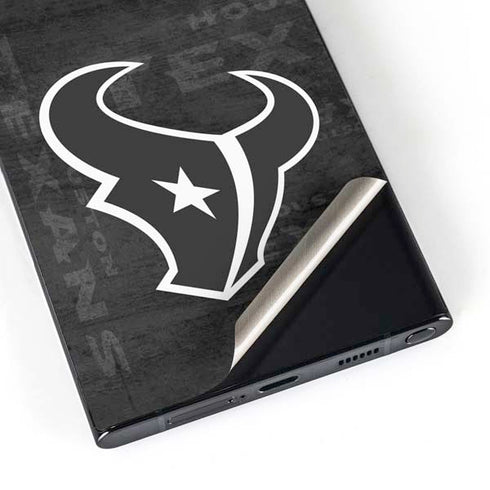 NFL Houston Texans Black & White Galaxy S25 Ultra Skin