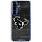 NFL Houston Texans Black & White Galaxy S25 Clear Case