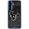 NFL Houston Texans Black & White Galaxy S25 FE Clear Case