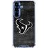NFL Houston Texans Black & White Galaxy S25 FE Clear Case