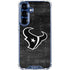 NFL Houston Texans Black & White Galaxy S25 Plus Clear Case