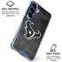 NFL Houston Texans Black & White Galaxy S25 Plus Clear Case