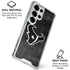 NFL Houston Texans Black & White Galaxy S25 Ultra Clear Case