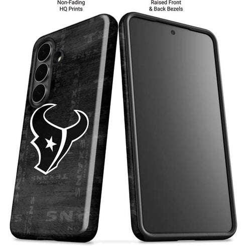 NFL Houston Texans Black & White Galaxy S26 Plus Impact Case