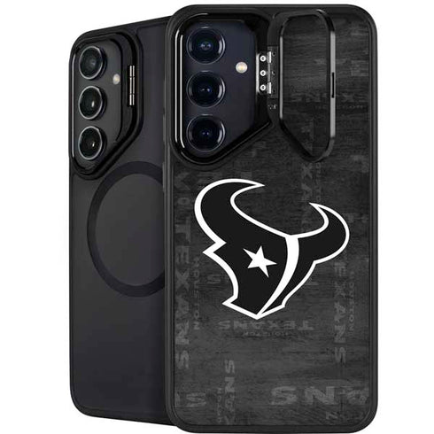 NFL Houston Texans Black & White Galaxy S26 Plus Kickstand Case
