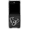 NFL Houston Texans Black & White Galaxy Z Flip6 Clear Case