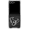 NFL Houston Texans Black & White Galaxy Z Flip7 Clear Case