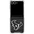NFL Houston Texans Black & White Galaxy Z Flip7 Clear Case
