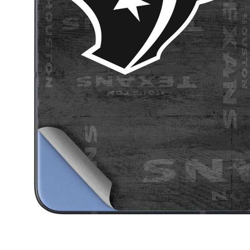 NFL Houston Texans Black & White Galaxy Z Fold5 5G Skin