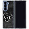 NFL Houston Texans Black & White Galaxy Z Fold6 Clear Case