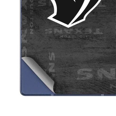 NFL Houston Texans Black & White Galaxy Z Fold6 Skin
