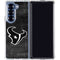 NFL Houston Texans Black & White Galaxy Z Fold7 Clear Case