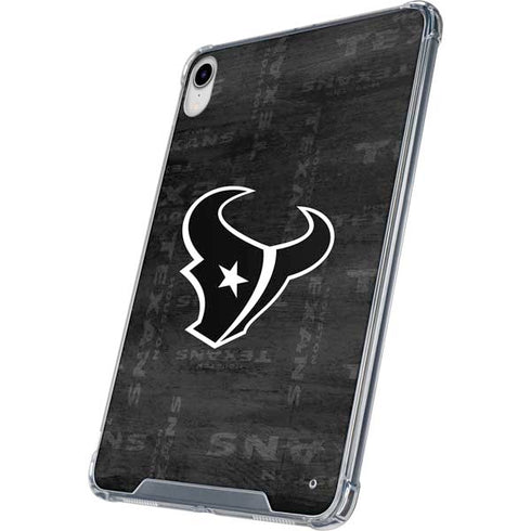 NFL Houston Texans Black & White iPad 11th Gen (2025) Clear Case