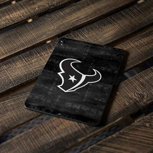 NFL Houston Texans Black & White Apple iPad Pro Skin