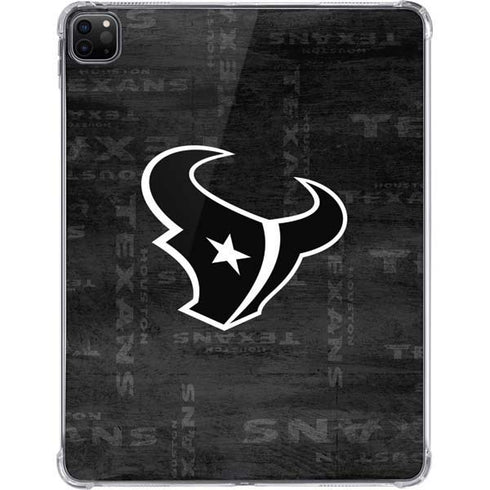 NFL Houston Texans Black & White iPad Pro 11in (2024) Clear Case
