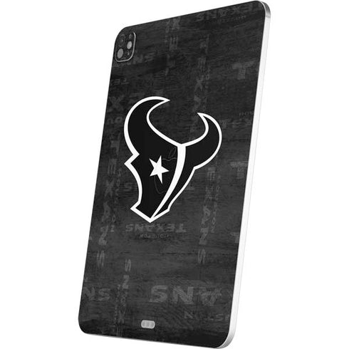 NFL Houston Texans Black & White iPad Pro 13in M4 (2024) Skin