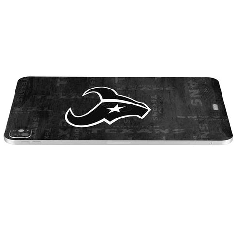 NFL Houston Texans Black & White iPad Pro 13in M4 (2024) Skin