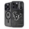 NFL Houston Texans Black & White iPhone 14 Pro Max Kickstand Case