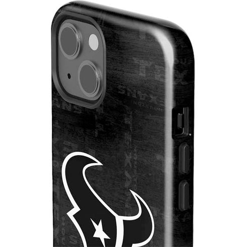 NFL Houston Texans Black & White iPhone 15 Impact Case
