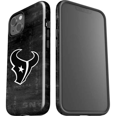 NFL Houston Texans Black & White iPhone 15 Impact Case