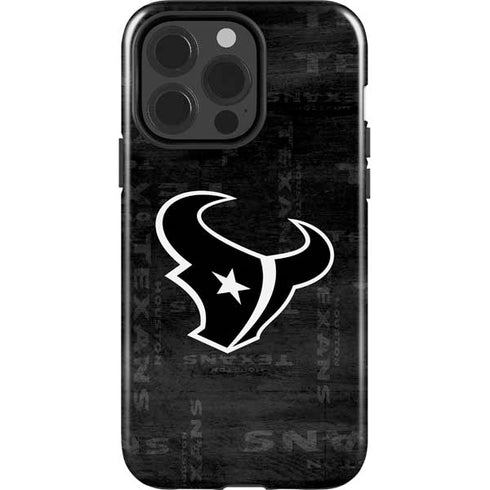 NFL Houston Texans Black & White iPhone 15 Pro Impact Case