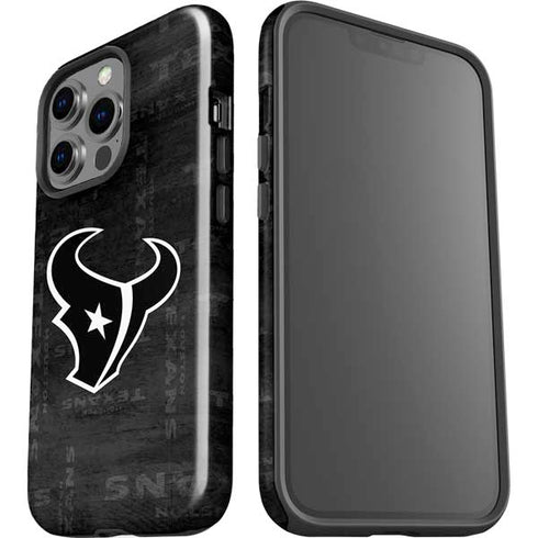 NFL Houston Texans Black & White iPhone 15 Pro Impact Case