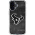 NFL Houston Texans Black & White iPhone 16 Plus Clear Case