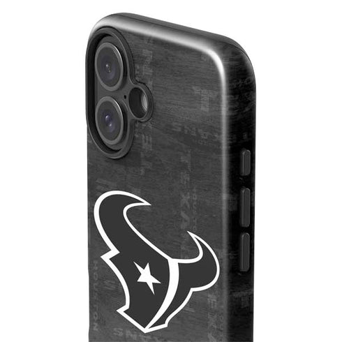NFL Houston Texans Black & White iPhone 16 Plus Impact Case