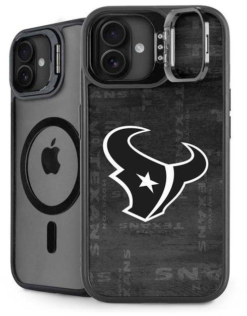 NFL Houston Texans Black & White iPhone 16 Plus Kickstand Case