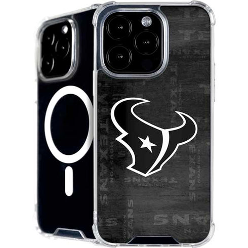 NFL Houston Texans Black & White iPhone 16 Pro MagSafe Case