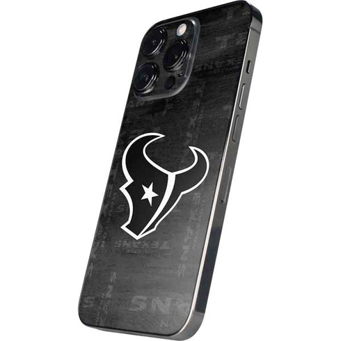 NFL Houston Texans Black & White iPhone 16 Pro Skin
