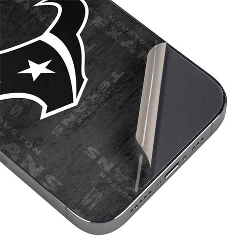 NFL Houston Texans Black & White iPhone 16 Pro Skin