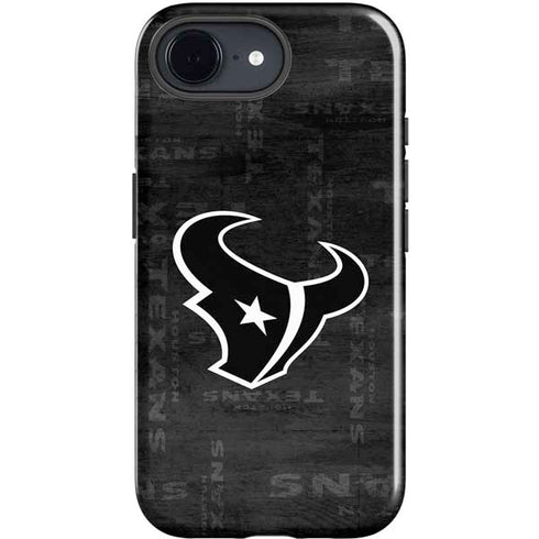 NFL Houston Texans Black & White iPhone 16e Impact Case
