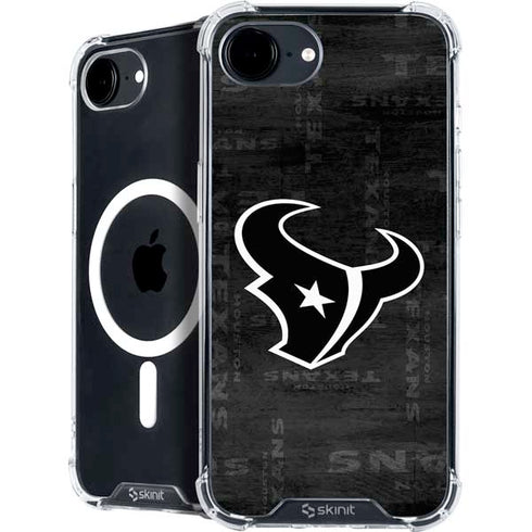 NFL Houston Texans Black & White iPhone 16e MagSafe Case